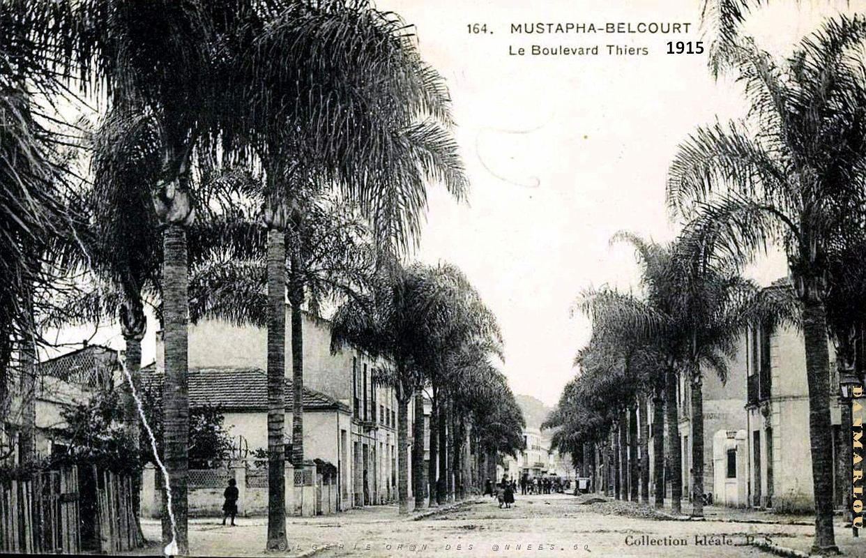Alger - Mustapha-Belcourt - Boulevard Thiers - 1915.jpg